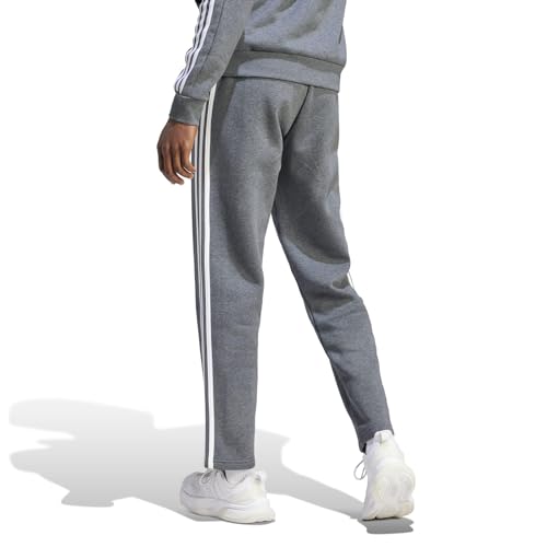 adidas Men's Essentials Fleece Open Hem 3-Stripes Pants2
