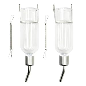 nomal MYB Supplies Konijnenwaterflessen, 180 ml/350 ml, automatische voederautomaat, hangende hamsterwaterfles (180 ml)
