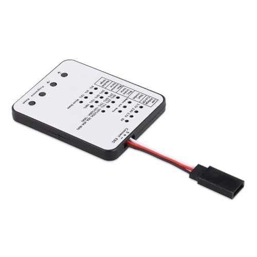 Elnwnnkc Tarjeta De Programación Motor Sin Escobillas con Ajuste Rangos Neutros Y Configuración Fuerza Inversa para Dispositivo Programación ESC Surpass Y Toy
