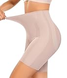 UMIPUBO Culotte Gainante Femme Ventre Plat Short Gaine Amincissante Panty sans Couture Invisible Remonte Fesses Culottes Taille Haute Sculptantes Shorts Anti Frottement Cuisse Minceur (Peau rosée, M)