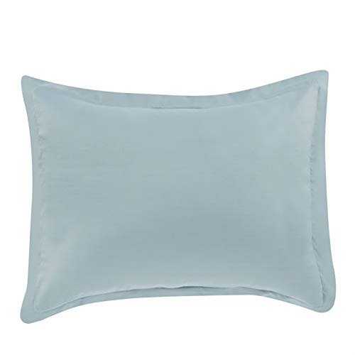 amazon basics Microfiber Duvet Cover with Pillow Cover Set (Twin/Twin XL, Spa Blue, 167.6 cm X 228.6 cm, 50.8 cm X 66 cm, Single Size )