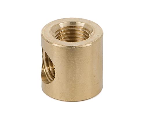 Image of B&P Lamp 3-Way Brass Arm Back, All Holes Tapped 1 /4IP, 7 /8 Inch Height by 7 /8 Inch Diameter, Unfinished