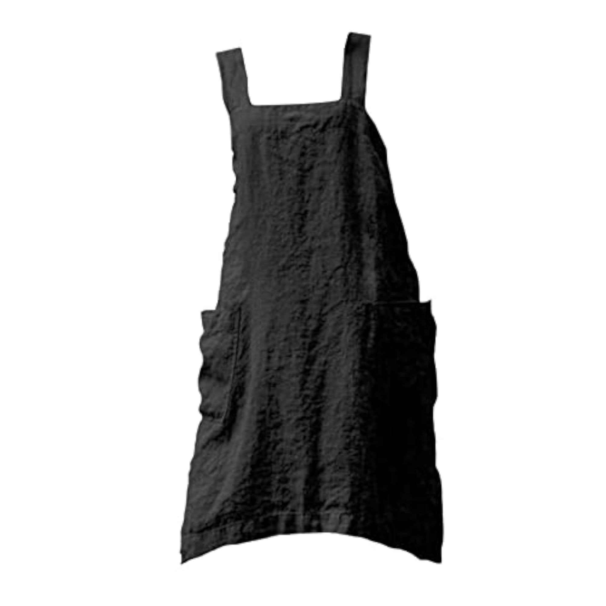 Cotton Linen Cross Back Chef Apron for Women, Size M