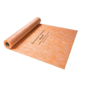 Schluter Kerdi Bonded Waterproofing and Vapor-Retardant Membrane for Tile Application – 3′ 3″ Width, 98′ 5″ Length, 323 Square Feet – KERDI200