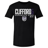 500 LEVEL Nique Clifford Sacramento Kings Elite Shirt (Black, Large)