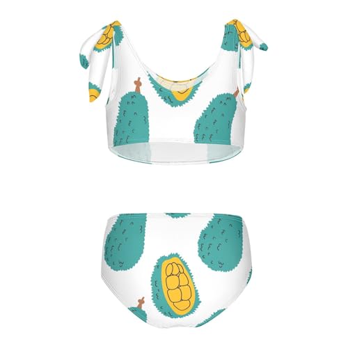 Girls Summer Exotic Fruits Pattern Swimsuit Two Pieces Bikini Set Bathing Suits Swimwear Crop Top Swimsuit Set2