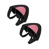 EPIGEIST 猫耳ヘッドホン装飾 シリコン製 耐久性あり 柔軟性 イヤホン用アクセサリー ユニークで可愛いデザイン