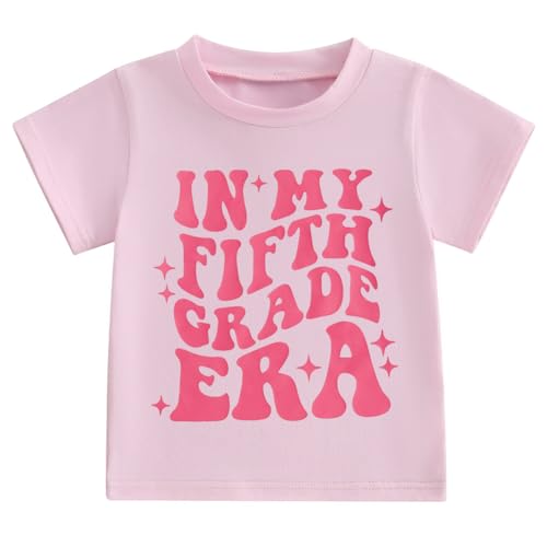 Image of Kids Girls First Day of School Shirt in My Pre-K /Kindergarten /First /Second /Third /Fourth /Fifth Grade Era T-Shirt