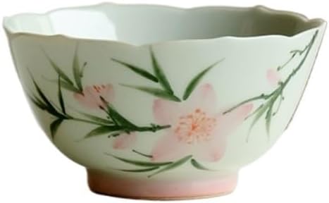 GSOUL Kungfu Tea cup Ceramic Household Pure Hand-painted Peach Blossom Tea Cup Chinese Art Living Room Coffee Small Tea Cups