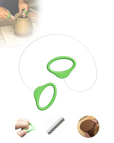 Pottery Wire Tool Clay Cutting Wire Green Handle Standard Pottery Wire Cutter Pottery Wire Cut Off Tool for Pottery and Clay Artists