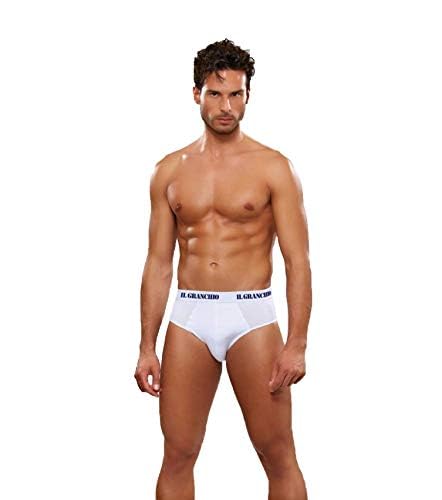 Il Granchio Slip Uomo in Cotone Elastico Esterno, Offerta 6 e 12 Pezzi, Slip Uomo in Cotone Elasticizzato