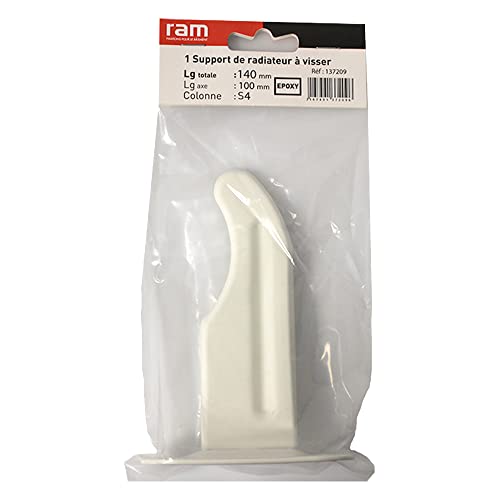 1 SUPPORT RADIATEUR LONGUEUR 100mm BLANC