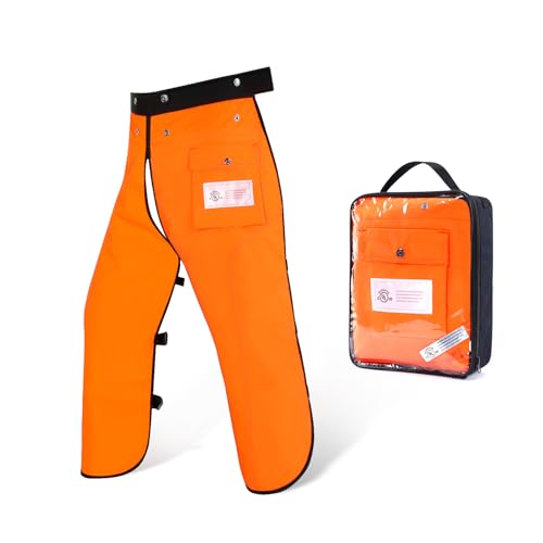 ZELARMAN Chainsaw Chaps Apron 8-Layer Wrap for Men/Women Loggers Forest Workers Protective Chain Saw Pants Adjustable