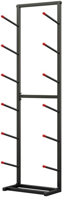 4/7-Tiers Skateboard Storage Racks, Floor Snowboard Display Stand, Home Gym Double Sided Skateboard Organize Holder for Skis/Scooter/Longboard(Black,37x30x130cm)