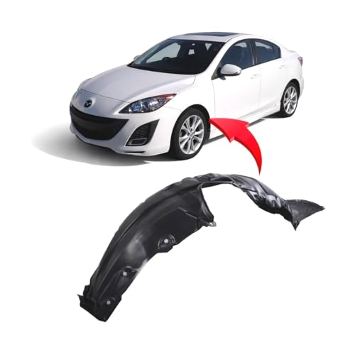 Image of FitParts Compatible with Mazda 3 2010-2013 Front Left Fender Liner | Driver Side, OEM BFD156140, MA1248139
