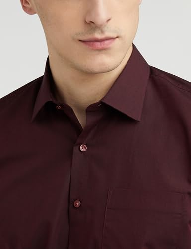 Image of Van Heusen Men's Cotton Slim Fit Solid Formal Shirt