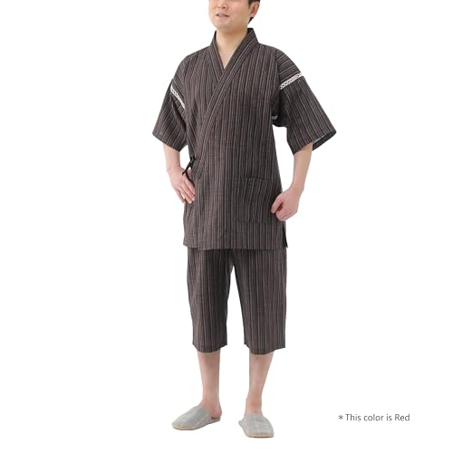 Image of リトルアイランド Japan Cool Jinbei Yukata Men's Half-Sleeved Japan Cotton top and Bottom