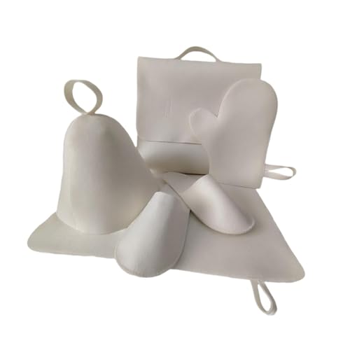 Chapeaux de sauna et coussin en feutre, le cadeau de bain idéal