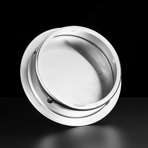 125mm Kaminlochdeckel, 2 Stück Edelstahl Schornsteinabdeckung, Ofenrohr Abdeckung, Rohrabdeckkappe, Wandfutterdeckel, Rauchrohr Blindkappe für allegängigen Ofenrohre Ø 125mm