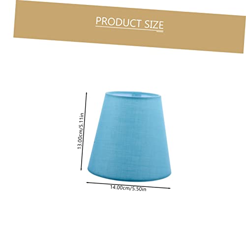 Image of Stylish Blue Lampshade Soft Light Bulb Cover for Indoor Ceiling and Floor Lights Modern Decorative Shade