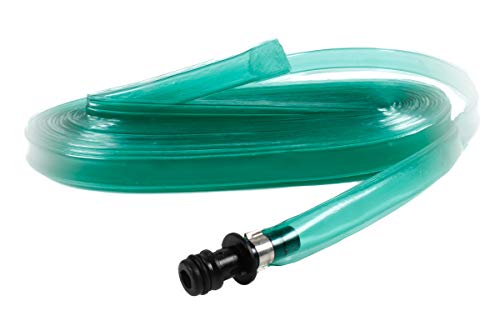 Kinzo Garden Flacher Bewässerungsschlauch 30 Meter, Sprühregner auf ganzer Schlauchlänge, Rasensprenger-Schlauch Breite ca. 2,7 cm, in 4 Längen erhältlich (30) Cover