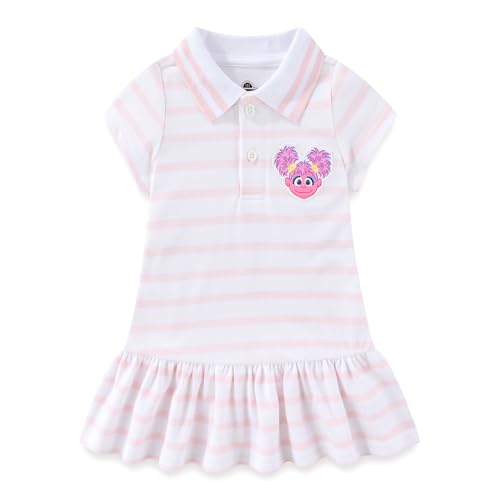 Sesame Street Elmo Abby Cadabby Baby Girls Tennis Dress for Infant and Toddler Pink