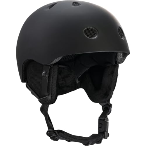 Pro-Tec Classic Snow Helmet, Big Kid Protection in a Grom Size, Ideal for Snowboarding and Skiing, YS, – Stealth Black