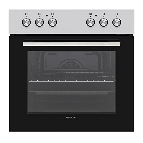 FINLUX Einbauherd Set Backofen Glaskeramik Kochfeld Umluft Grill versenkbare Knebel – Bild 4