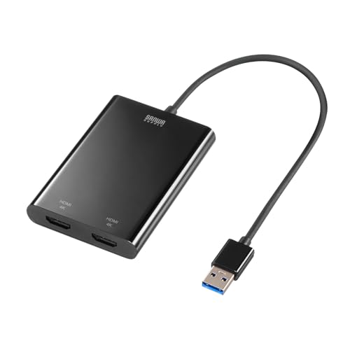 サンワサプライ ディスプレイアダプタ USB-CVU3HD2 USB-CVU3HD2【USB3.0-HDMIディスプレイアダプタ（4K対応）】USB