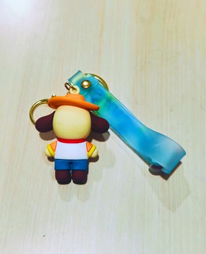 Image of Cute 3D Keychain | Keyring & Quirky Bag Charm | Hard Silicone, Unbreakable | Travel Essential | Kids Friendly | Strap & Bag Hook