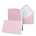 Produktbild 75x Karten-Set DIN B6-12 x 17 cm - 120 x 170 mm - Falt-Karten mit Brief-Umschlägen & Einlege-Blätter - Gerippte Struktur Oberfläche - Rosa - Vintage Einladungskarten
