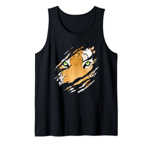 Tiger In Me - Arte de safari de fauna silvestre Camiseta sin Mangas