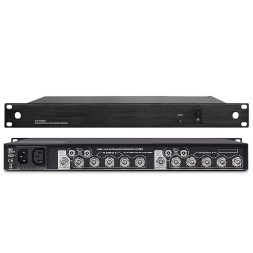 Bolymike 8450 Antenna Power Distribution Unit Compatible with Shure Five-Way Active Antenna Splitter Systems