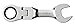 GEARWRENCH 12 Pt. Stubby Flex Head Ratcheting Combination Wrench, 16mm - 9557D