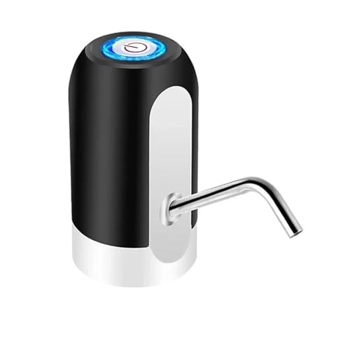 Portable Electric Water Dispenser Pump for 5 Gallon Bottles - USB Rechargeable Water Bucket Tool for Home, Office, and Bar(Black 1pcs)