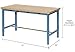 Global Industrial Heavy Duty Adjustable Height Workbench with Power Apron, Open Base, 5000 Lbs Capacity, 72'W x 30