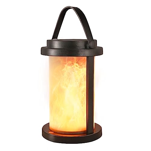 Solar Lanterns Outdoor Flickering Flame Solar Lights Outdoor Waterproof with Handle Portable Cordless Rechargeable Solar Lanterns Hanging for Outside, Camping, Patio, Tabletop Decorative Solar Lanterns Outdoor Flickering Flame Solar Lights Outdoor Waterproof with Handle Portable Cordless Rechargeable Solar Lanterns Hanging for Outside, Camping, Patio, Tabletop Decorative