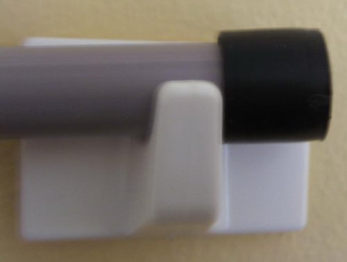 Holland Plastics Original BrandSelf Adhesive Hooks - MS51-Square Shaped-Ideal For Tube Type Blind/Fly Curtain/Strip Blind