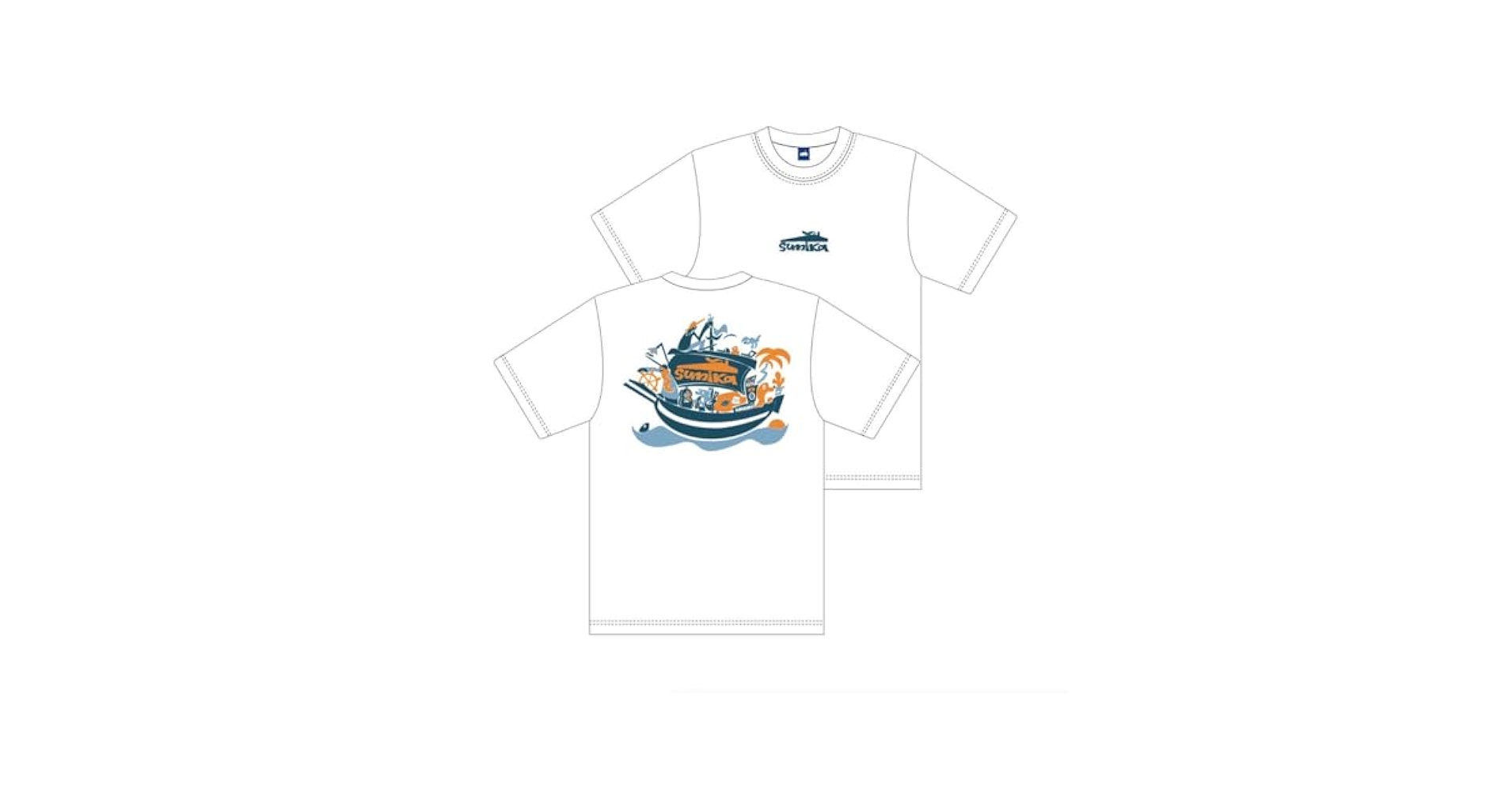 Amazon.co.jp: sumika Tシャツ ホワイト Lサイズ FUNE 夏フェス