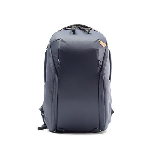 Peak Design Everyday Backpack Zip 15L Midnight, Carry-on Backpack with Laptop Sleeve (BEDBZ-15-MN-2)
