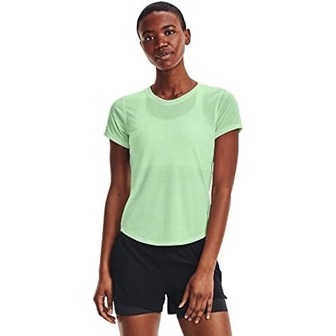 Camiseta Deportiva Reflectiva Under Armour para Mujer Manga Corta Cover