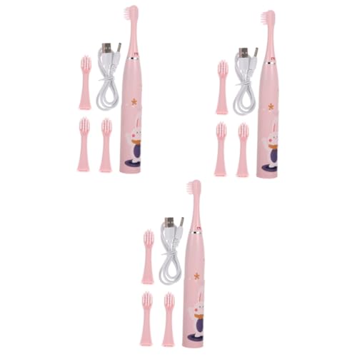 Brosse à dents électrique pour enfants COLLBATH contre les caries avec parfum et recharge USB
