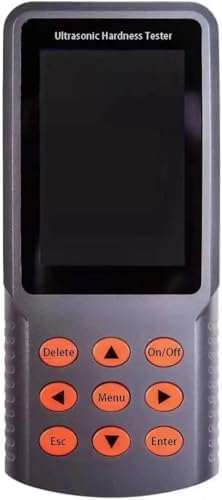 Ultrasonic Hardness Meter Ultrasonic Hardness Tester Durometer with Test Force 9.8N Maximum Test Surface Roughness Ra<3.2μm Scale HV HRC HRA HRB HBW for Thin-Walled Workpiece Tooth Flanks Pipeline