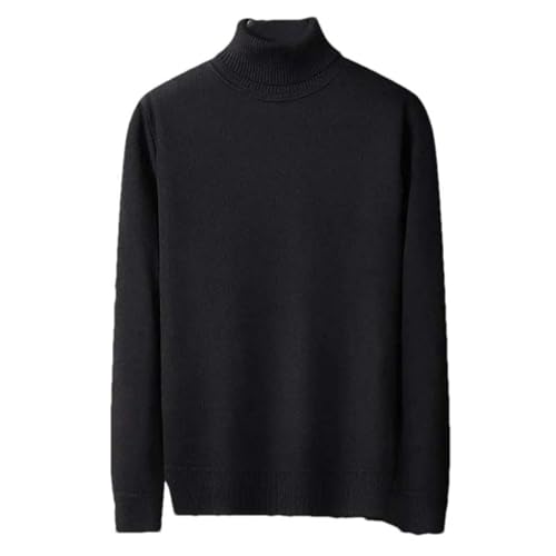 Men's Casual Long Sleeve Knitted Turtleneck Pullover Sweater2