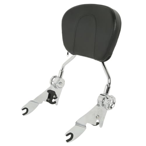 Coussin dossier amovible noir pour moto Touring Street Glide Electra 2009 à 2023