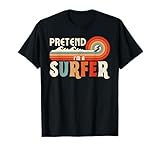 Pretend I'm A Surfer Retro Family Matching Halloween Costume T-Shirt