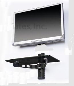 Mount World 1049D Ultra Slim Flush Tilt Wall Mount for 26" 32" LCD LED VESA 200x200 , 200x100 with single shelf for DVD, VCR, Cable Box, DDS Receiver, Game Console Component, Blue ray