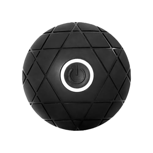 COLLBATH Pelota Masajeadora Eléctrica Vibratoria Recargable Para Yoga Alivio Muscular y Recuperación Bola De Fitness Con Diseño Ergonómico Negra