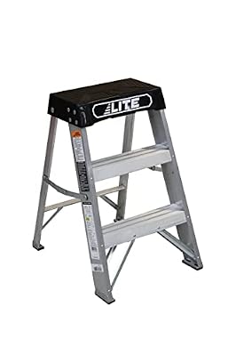 Lite-On 2' Aluminum Step Stool Ladder, 300-Pound Capacity, Type IA, LP-2011-02