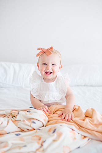 Image of Copper Pearl Jumbo 3-Layer Baby Blanket: Soft Baby Quilts for Boys and Girls | Breathable, Cozy, Toddler Blanket | Baby Quilt for Newborns | 46x46 Premium Polyester /Rayon | Caroline